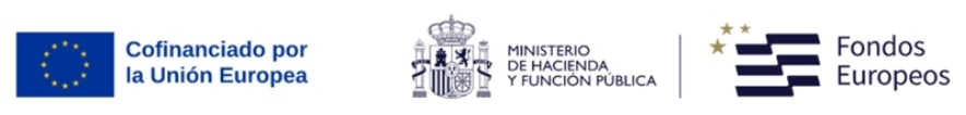 Cofinanciado por la Unión Europea; Ministerio de Hacienda y Función Pública; Fondos Europeos